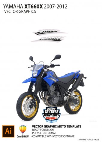 Grafica moto Yamaha XT 660 X 2007-2012